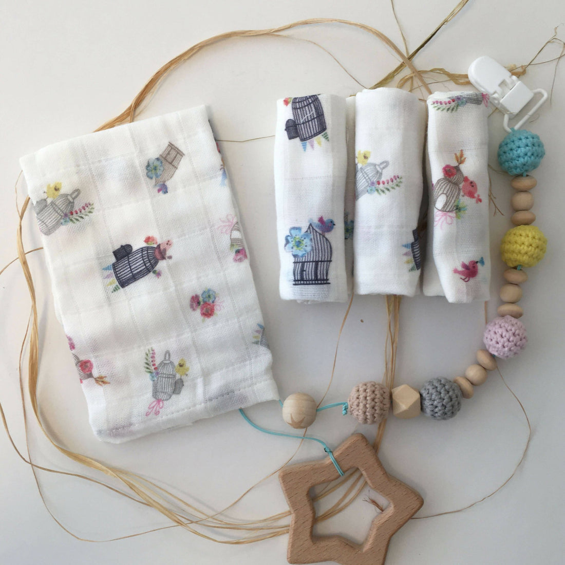 Cotton Muslin Baby Washcloths, 2 Layer Ultra Soft, Absorbent Reusable Baby Wipes, Nursing Cloth (4 Each Boxed Sets) - Wear Sierra