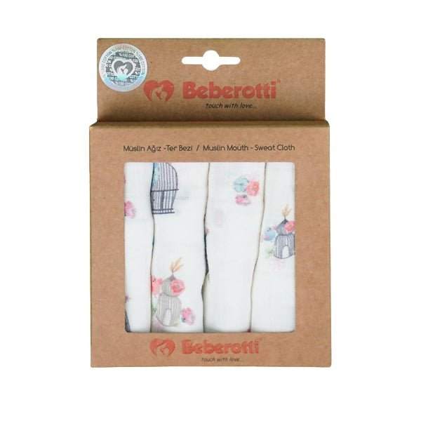 Cotton Muslin Baby Washcloths, 2 Layer Ultra Soft, Absorbent Reusable Baby Wipes, Nursing Cloth (4 Each Boxed Sets) - Wear Sierra