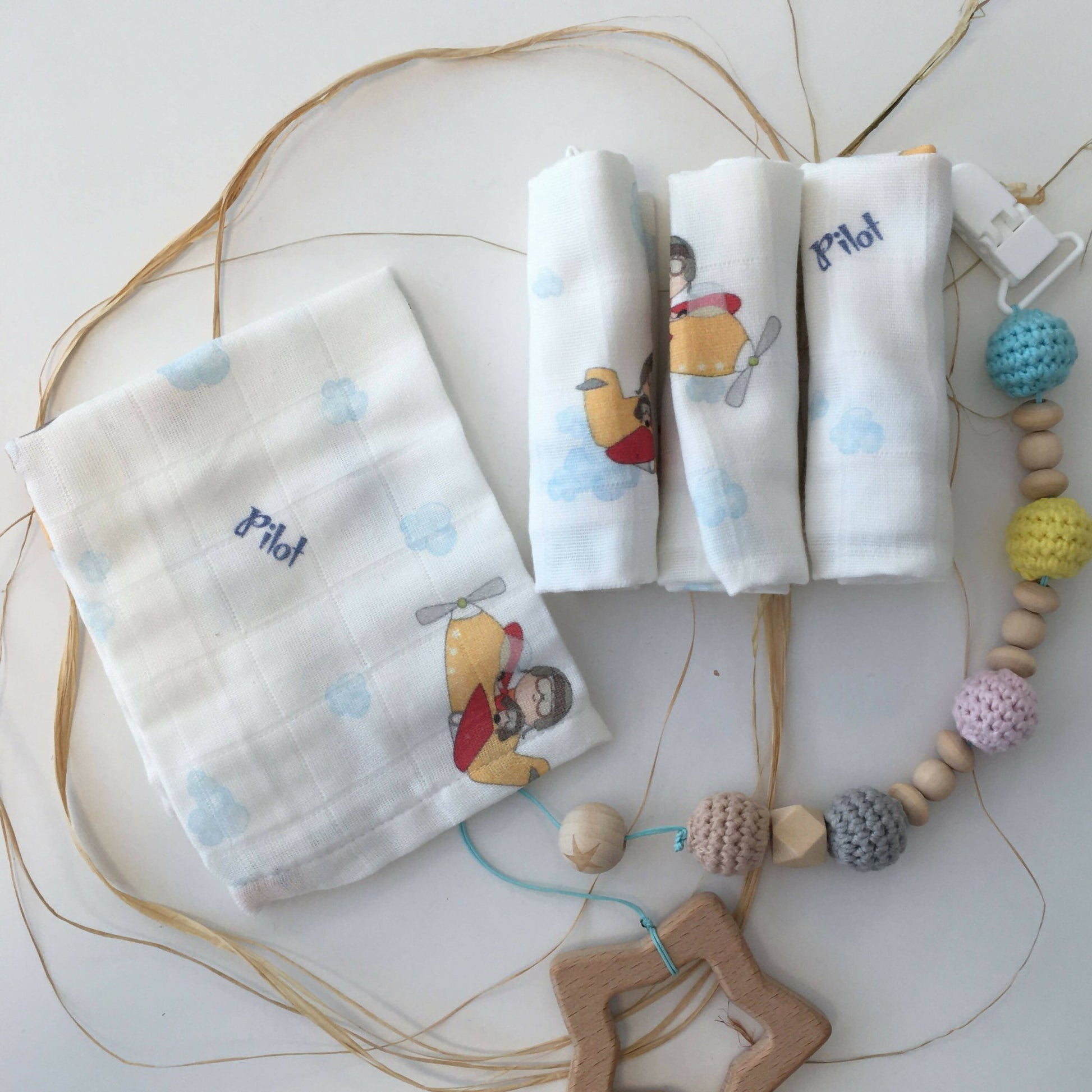 Cotton Muslin Baby Washcloths, 2 Layer Ultra Soft, Absorbent Reusable Baby Wipes, Nursing Cloth (4 Each Boxed Sets) - Wear Sierra