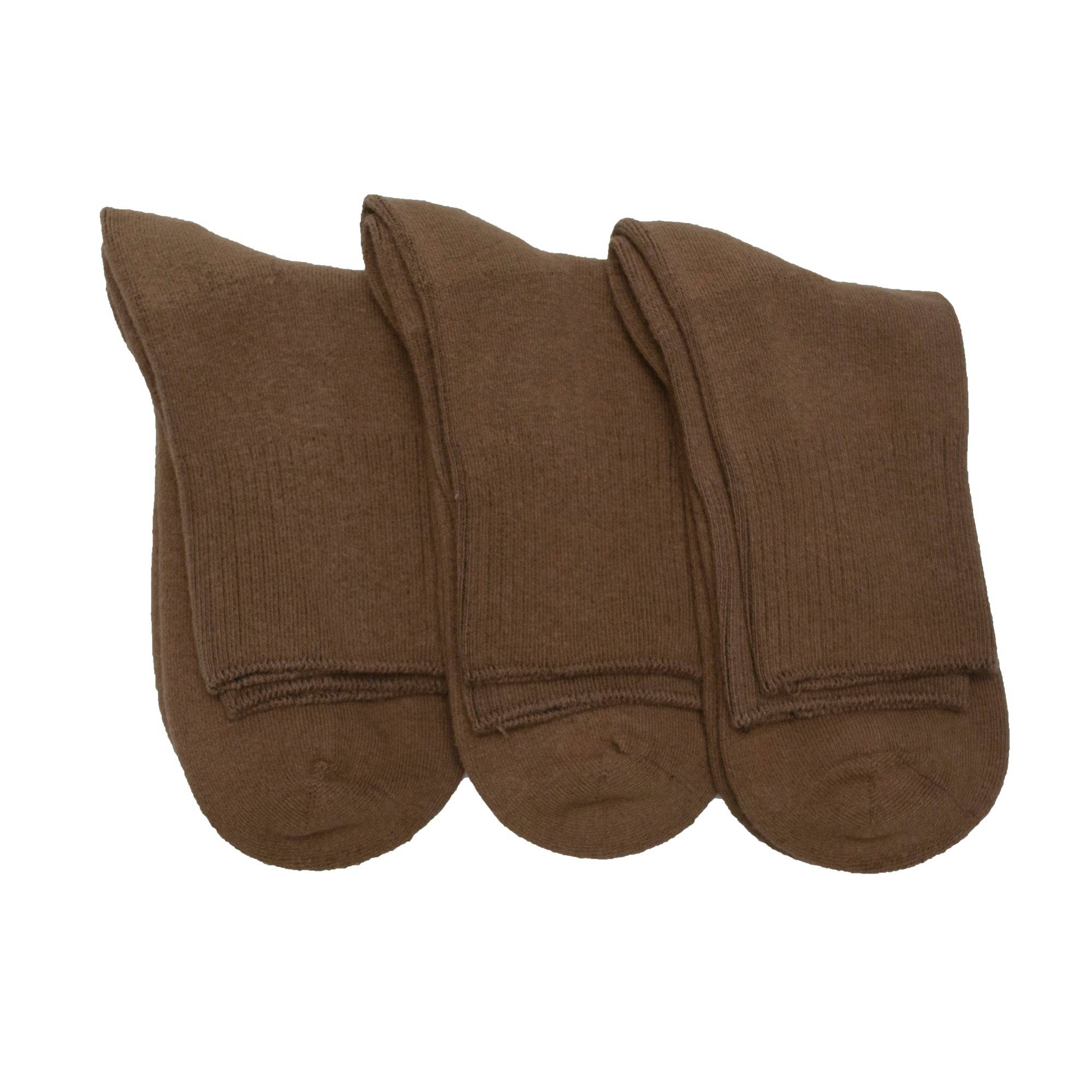 Cushioned Diabetic Men's Ankle Combed Cotton Socks 3 Pair Pack - Wear Sierra