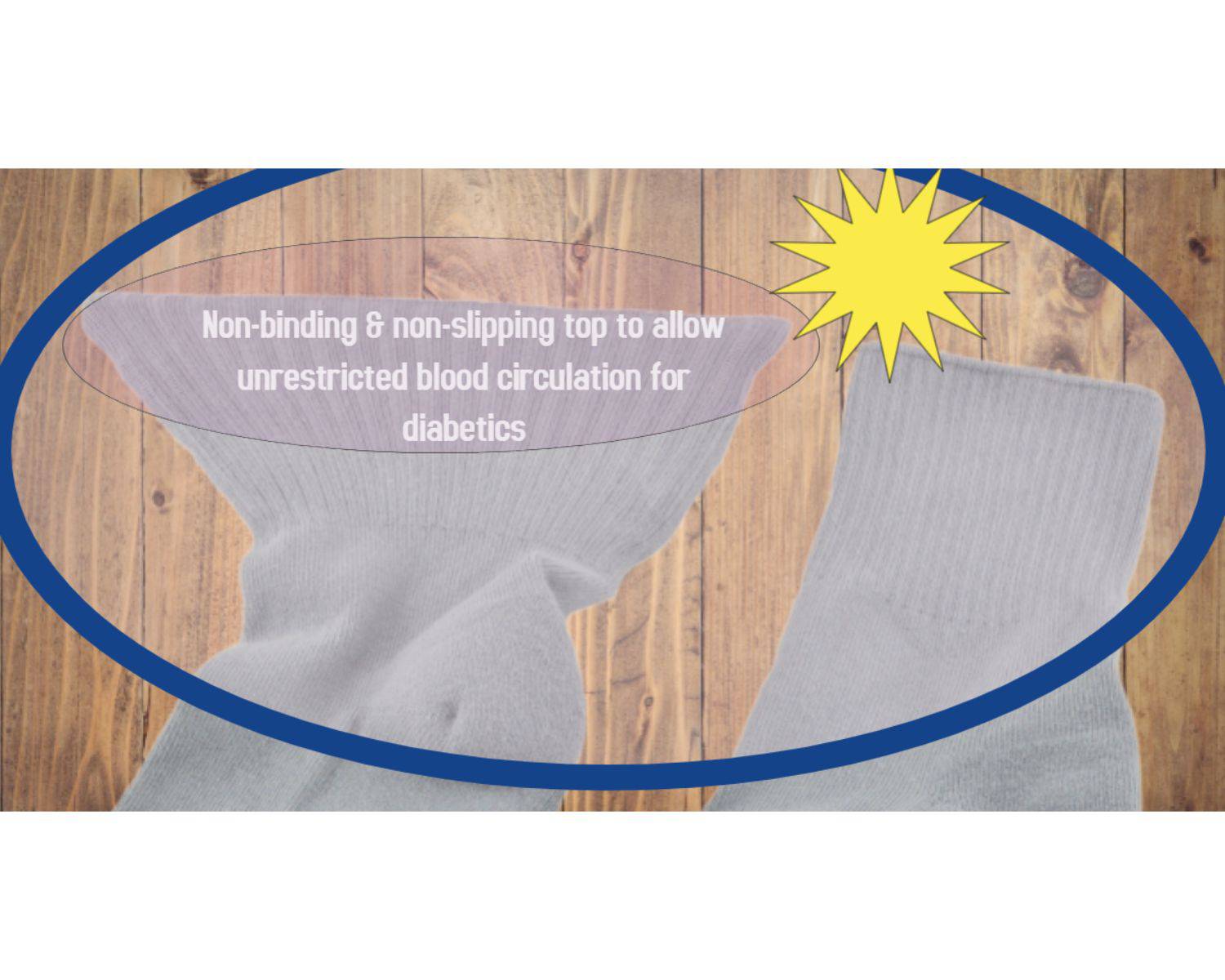 Cushioned Diabetic Men's Ankle Combed Cotton Socks 3 Pair Pack - Wear Sierra