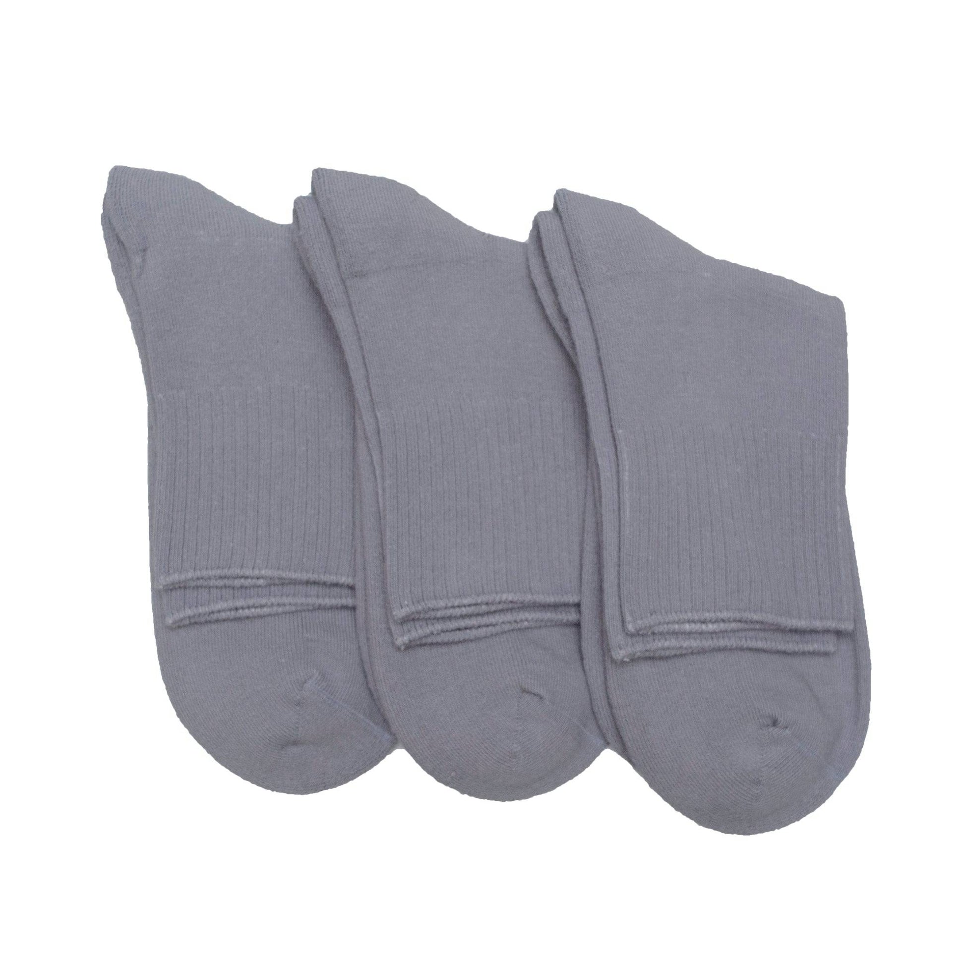 Cushioned Diabetic Men's Ankle Combed Cotton Socks 3 Pair Pack - Wear Sierra