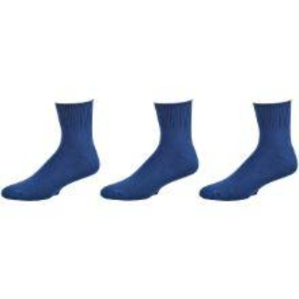 Cushioned Diabetic Men's Ankle Combed Cotton Socks 3 Pair Pack - Wear Sierra