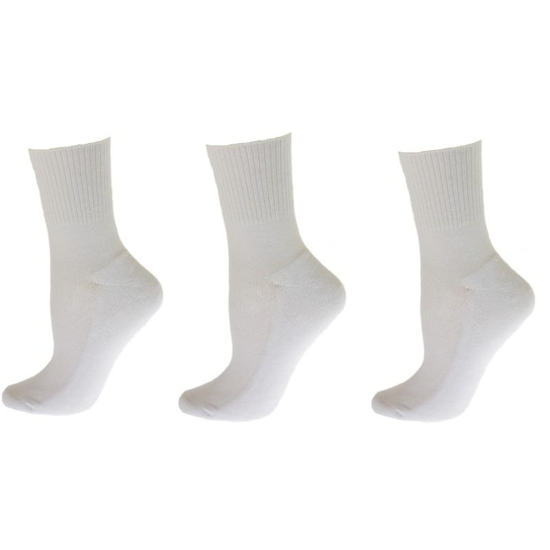 Cushioned Diabetic Men's Ankle Combed Cotton Socks 3 Pair Pack - Wear Sierra