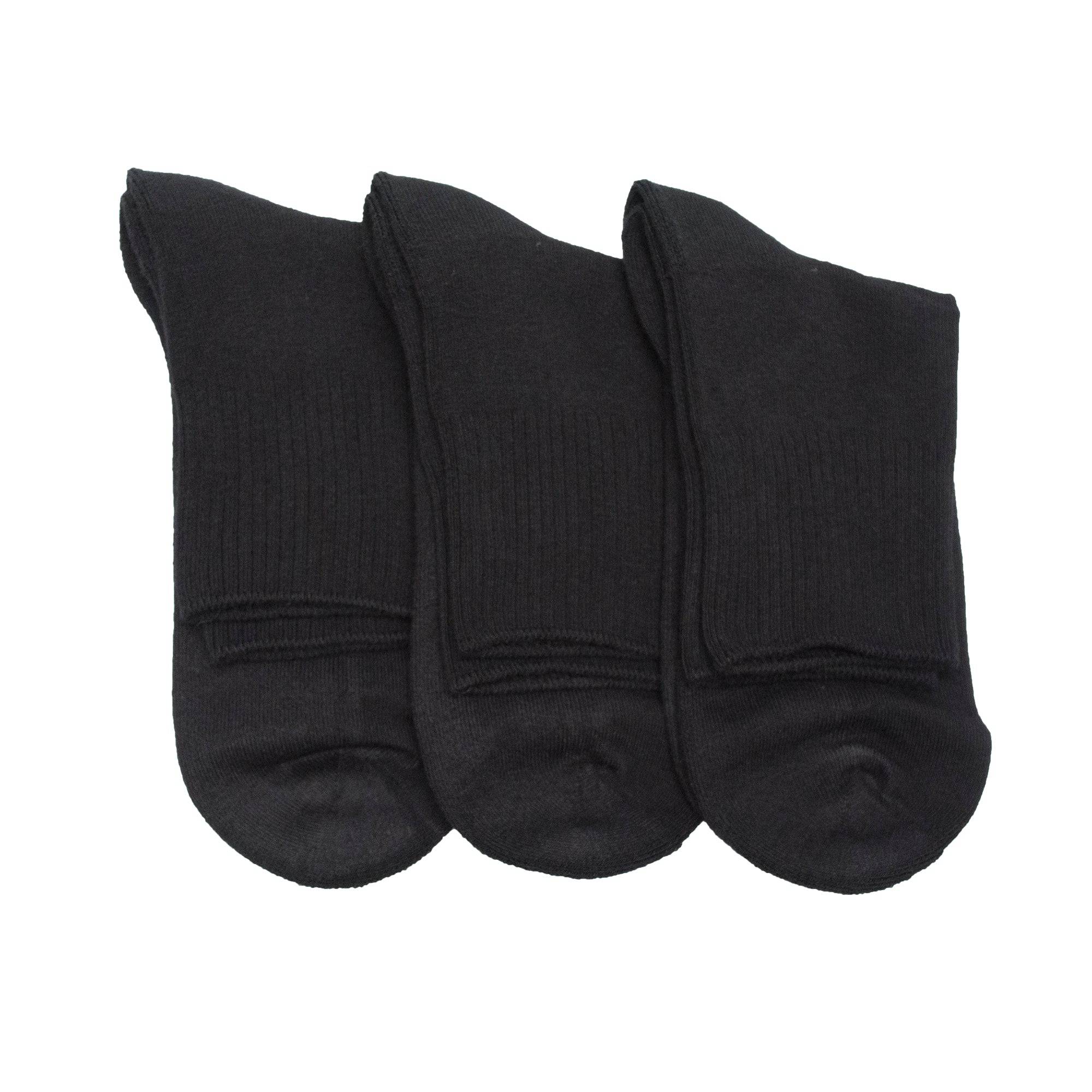 Cushioned Diabetic Men's Ankle Combed Cotton Socks 3 Pair Pack - Wear Sierra