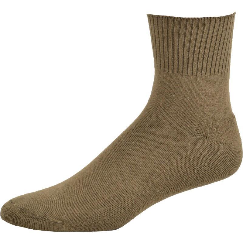 Cushioned Diabetic Men's Ankle Combed Cotton Socks 3 Pair Pack - Wear Sierra