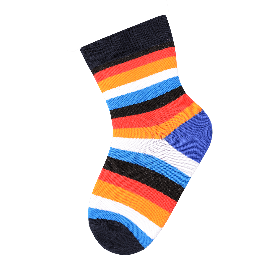 Cute and Colorful Socks for Toddler Boys and Girls, Combed Cotton Crew Socks - 3 Pair Pack in Gift Box - Wear Sierra