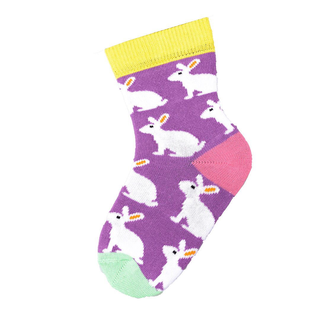 Cute and Colorful Socks for Toddler Boys and Girls, Combed Cotton Crew Socks - 3 Pair Pack in Gift Box - Wear Sierra