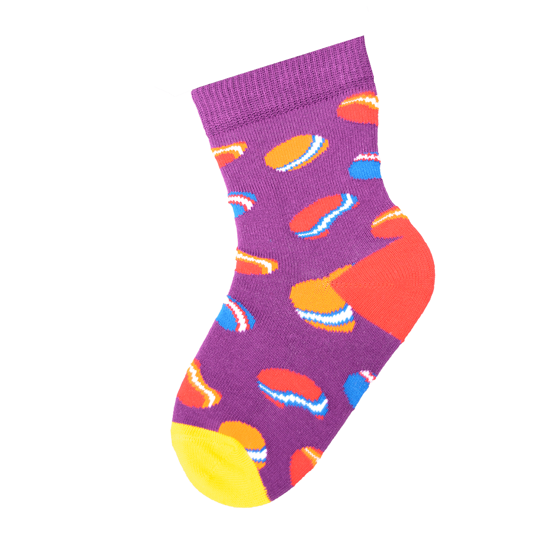 Cute and Colorful Socks for Toddler Boys and Girls, Combed Cotton Crew Socks - 3 Pair Pack in Gift Box - Wear Sierra