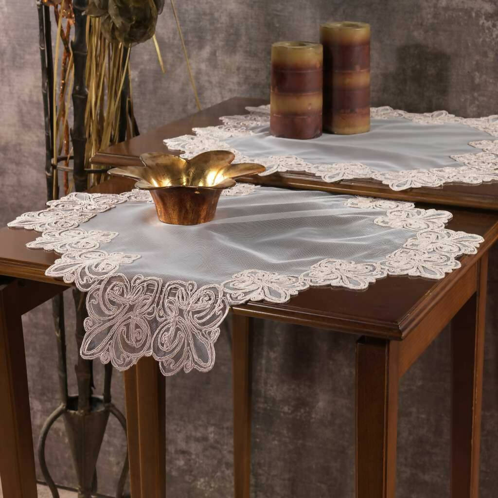 Crown Napkin Set, Table Cover, Doily, Candle Scape, 2PC - Wear Sierra