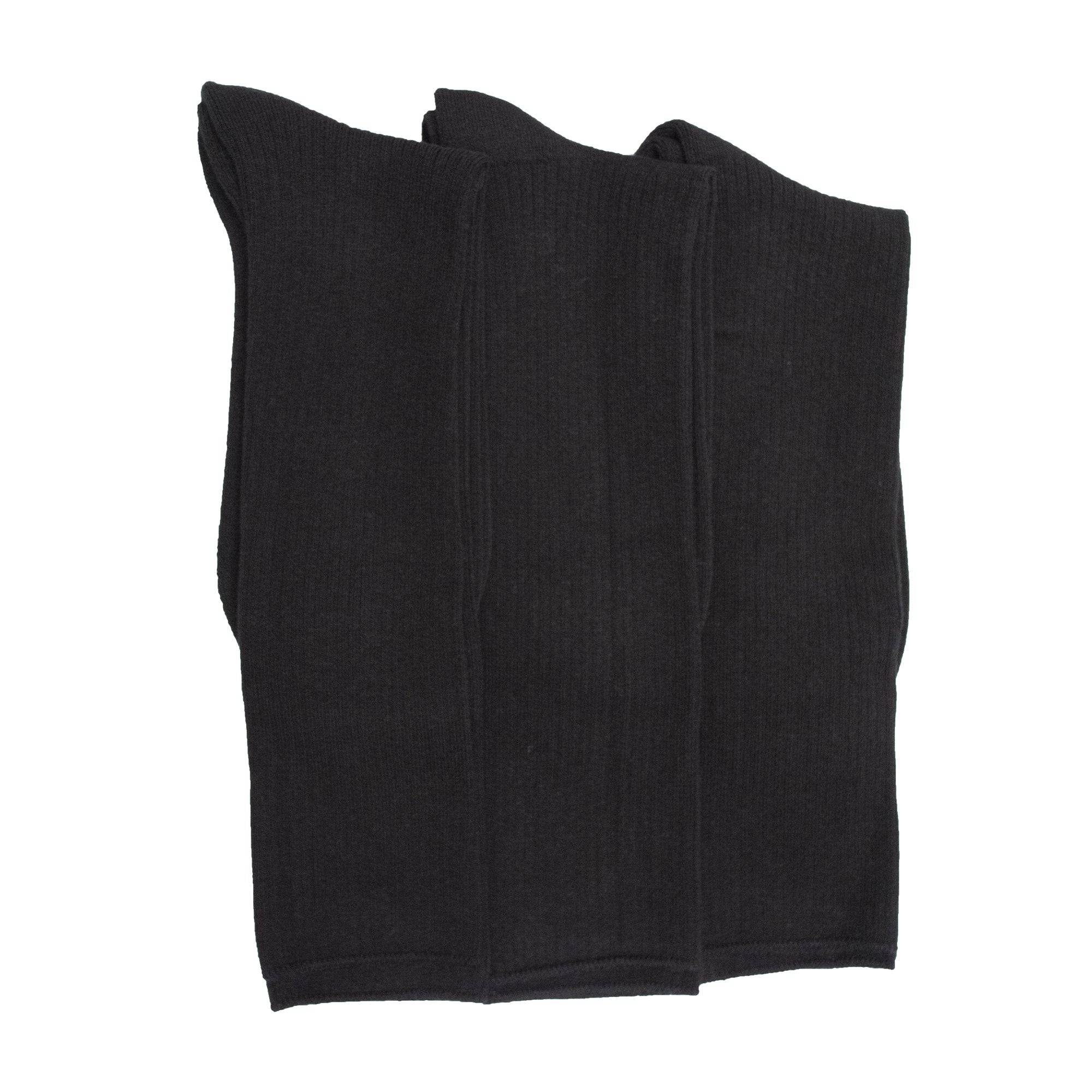Diabetic Men's Socks Cotton Crew Cushioned 3 Pair Pack - Wear Sierra