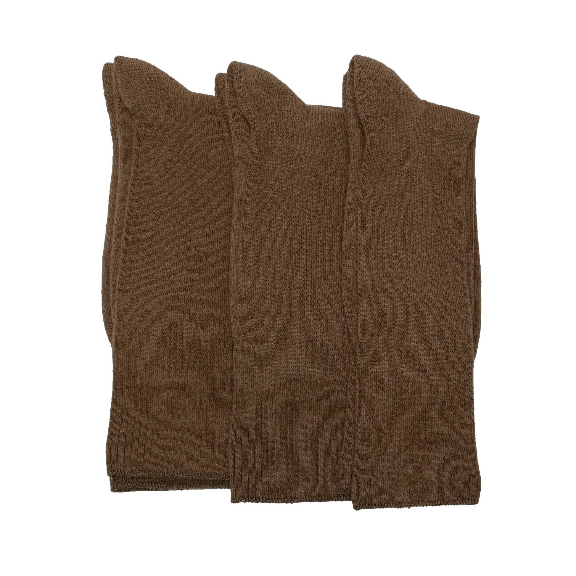 Diabetic Men's Socks Cotton Crew Cushioned 3 Pair Pack - Wear Sierra