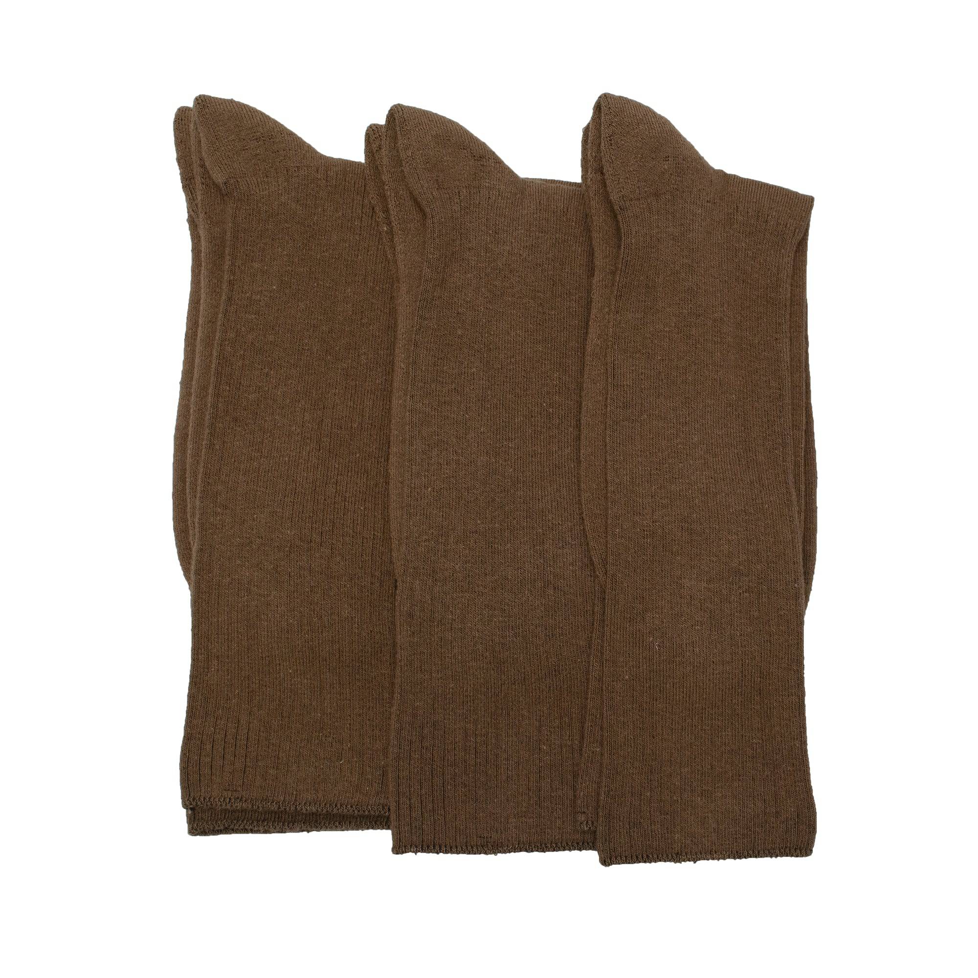 Diabetic Men's Socks Cotton Crew Cushioned 3 Pair Pack - Wear Sierra
