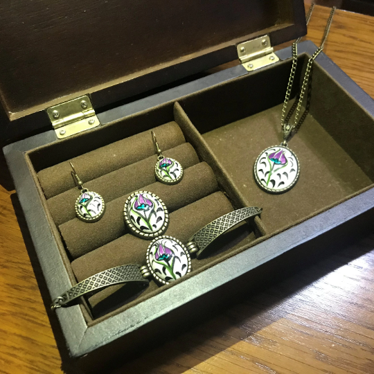 Floral Jewelry Set - Bracelets for Women and Girls - Ceramic Jewelry Set - Wear Sierra