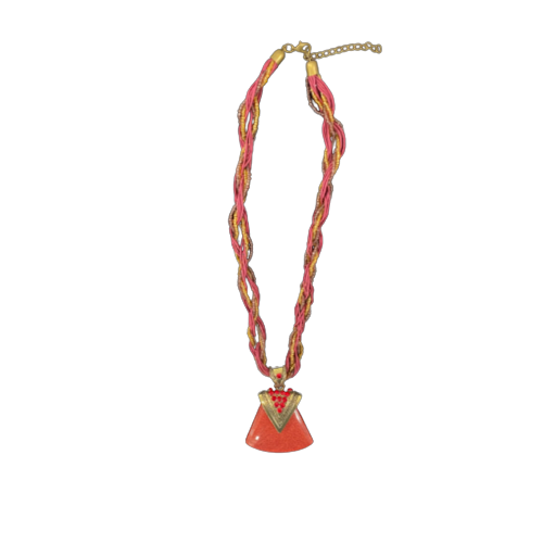 Thread Necklace with Pendant - Oval Pendant Necklace - Gift for Anyone - Wear Sierra