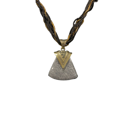 Thread Necklace with Pendant - Oval Pendant Necklace - Gift for Anyone - Wear Sierra