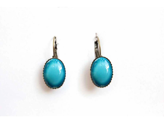 Hand Paint Hook Earrings - Multi Color Earrings - Handmade Jewelry Set - Wear Sierra