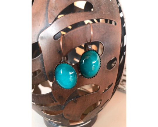 Hand Paint Hook Earrings - Multi Color Earrings - Handmade Jewelry Set - Wear Sierra