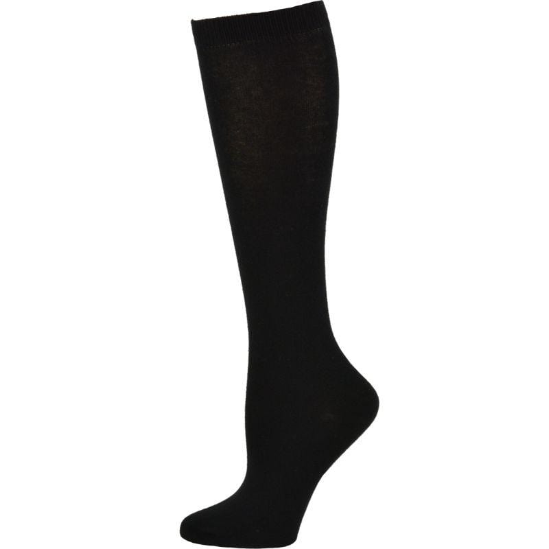 Flat Knit Combed Cotton Socks - School Uniform Knee High Socks in Convenient 3-Pair Packs - Wear Sierra