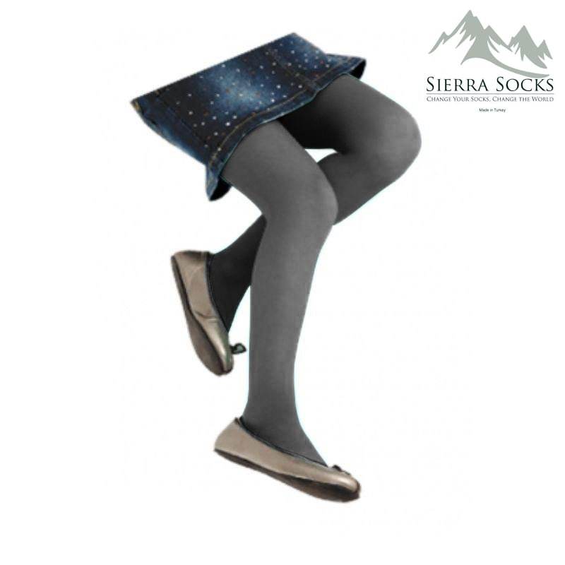 Flat-Knit Tights for Girls for School Uniforms, Daily Wear Legwear - Wear Sierra