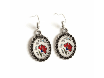 Floral Theme Earrings - Handmade Turkish Artisan Jewelry - Wear Sierra