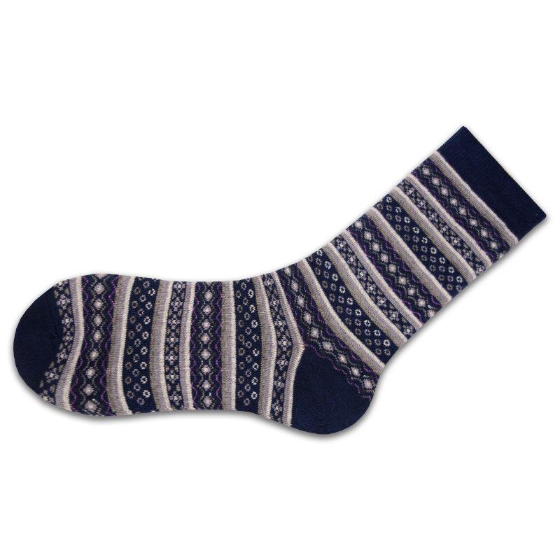 Flower Pattern Cotton Women's Crew Socks in 1-Pair Packs - Wear Sierra