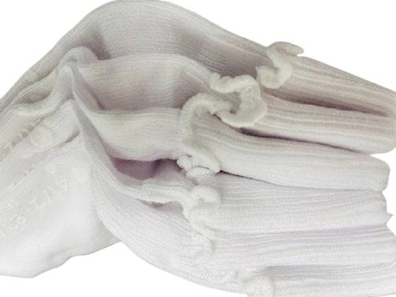 Girls Non-Skid Seamless Toe Socks - 3-Pair Pack Cotton Ruffle Edge Socks - Wear Sierra