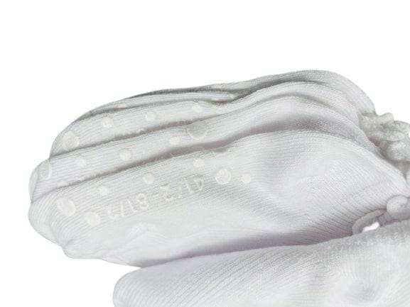 Girls Non-Skid Seamless Toe Socks - 3-Pair Pack Cotton Ruffle Edge Socks - Wear Sierra