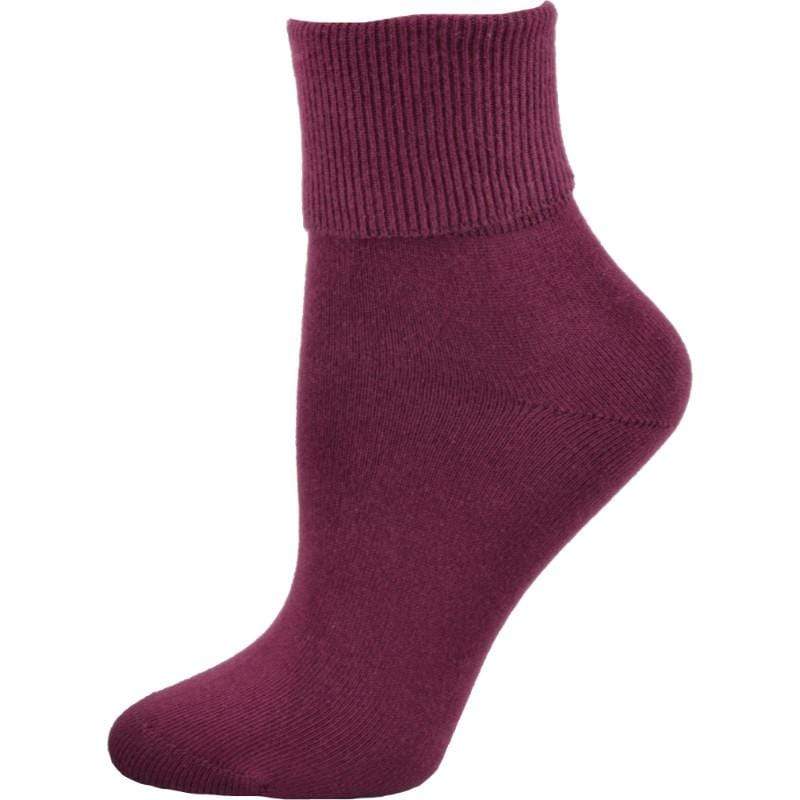 Girl's Uniform Socks, Classic Ribbed Pima Cotton Cuff Socks, Comfortable Women's Socks - Wear Sierra
