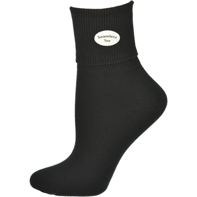 Girl's Uniform Socks, Classic Ribbed Pima Cotton Cuff Socks, Comfortable Women's Socks - Wear Sierra