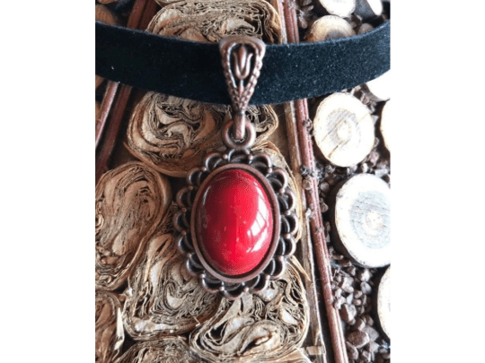 Hand Crafted Ceramic Necklace Choker Style, Multi Color - Wear Sierra