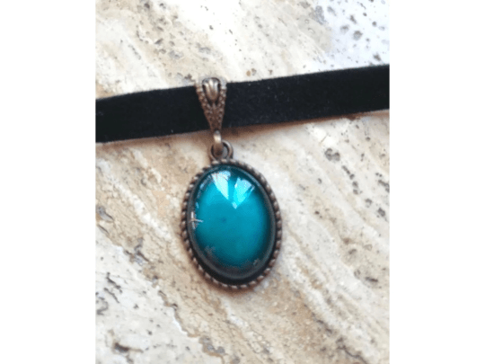 Hand Crafted Ceramic Necklace Choker Style, Multi Color - Wear Sierra