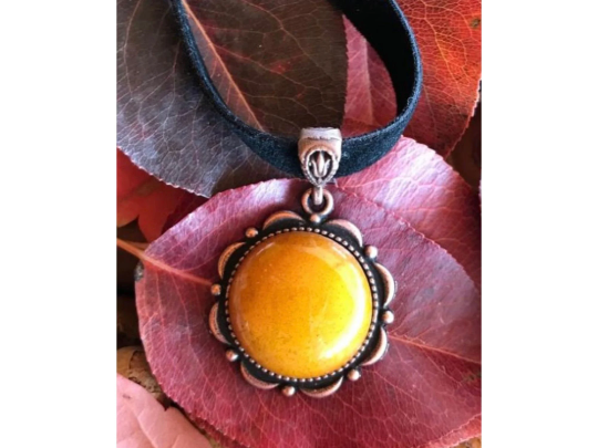 Hand Crafted Ceramic Necklace Choker Style, Multi Color - Wear Sierra