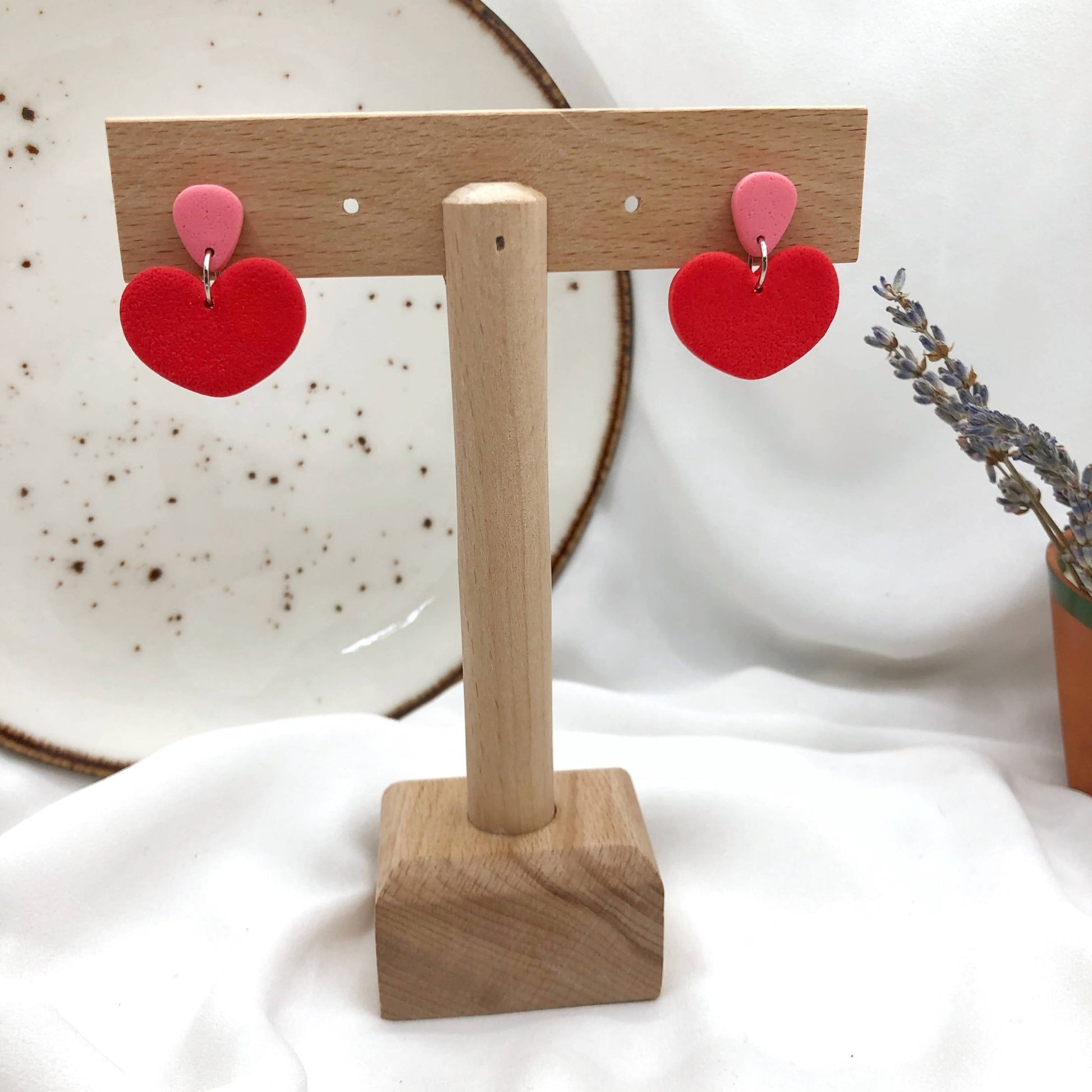 Hearts Shape Earrings, Unique and Colorful Love Language Jewelry - Wear Sierra