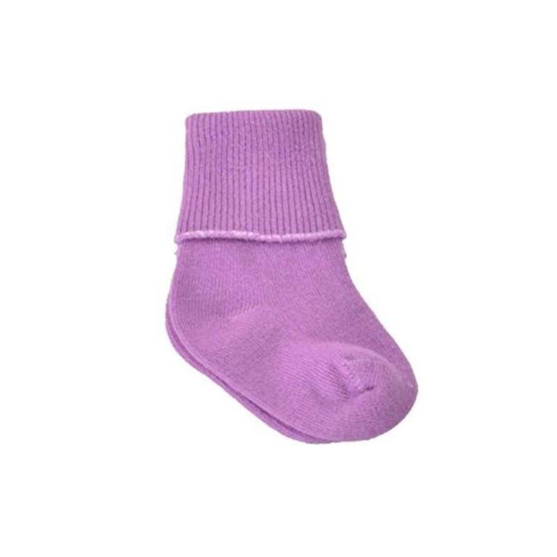 Infant Combed Cotton Socks with Turn Cuff - Super Soft Booties for Baby Girls - Wear Sierra