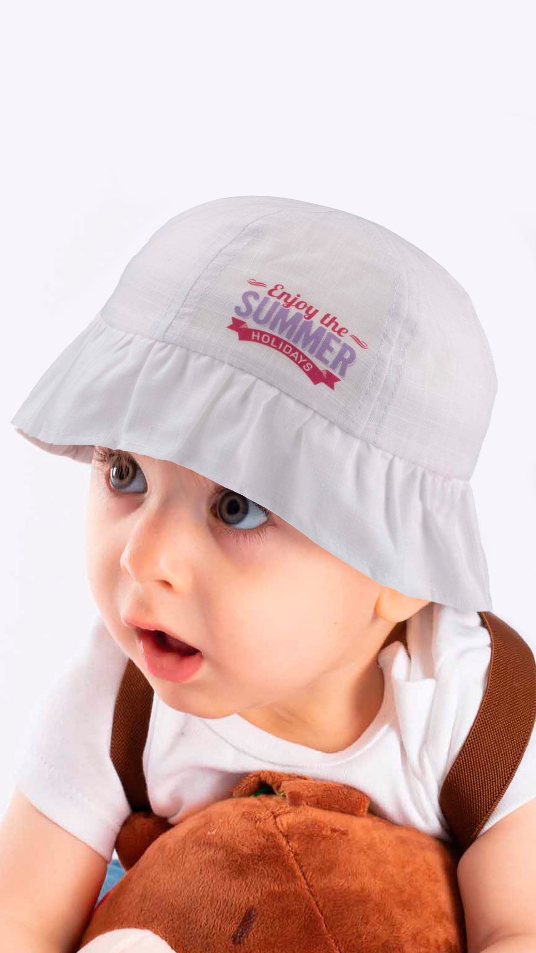 Infant to Toddler Bucket Hat, Cotton Summer Holiday Child Toddler Hat - 1 - 3 Year Olds - Wear Sierra