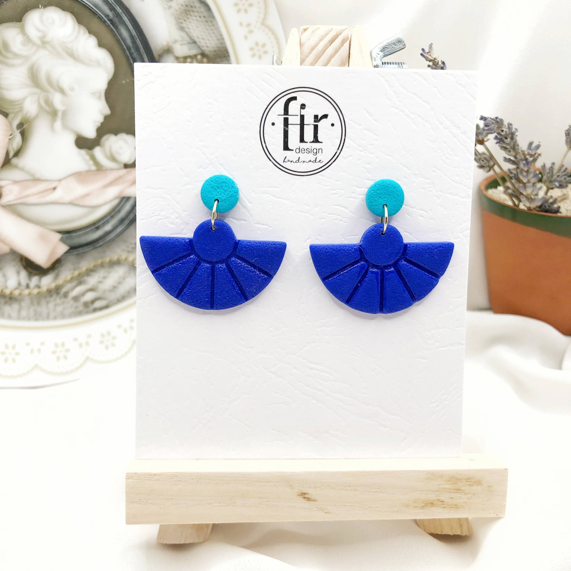 Sea Breeze Handmade Polymer Clay Earrings - Nickel Free Earrings - Wear Sierra