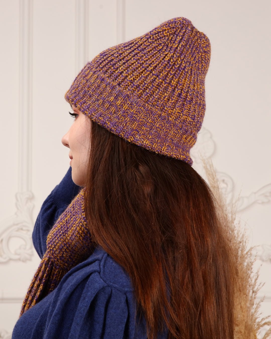 Knitted Beanie and Scarf Set - Women's Cozy Hat Scarf - Trending Fashion Outfit for Winter - Wear Sierra