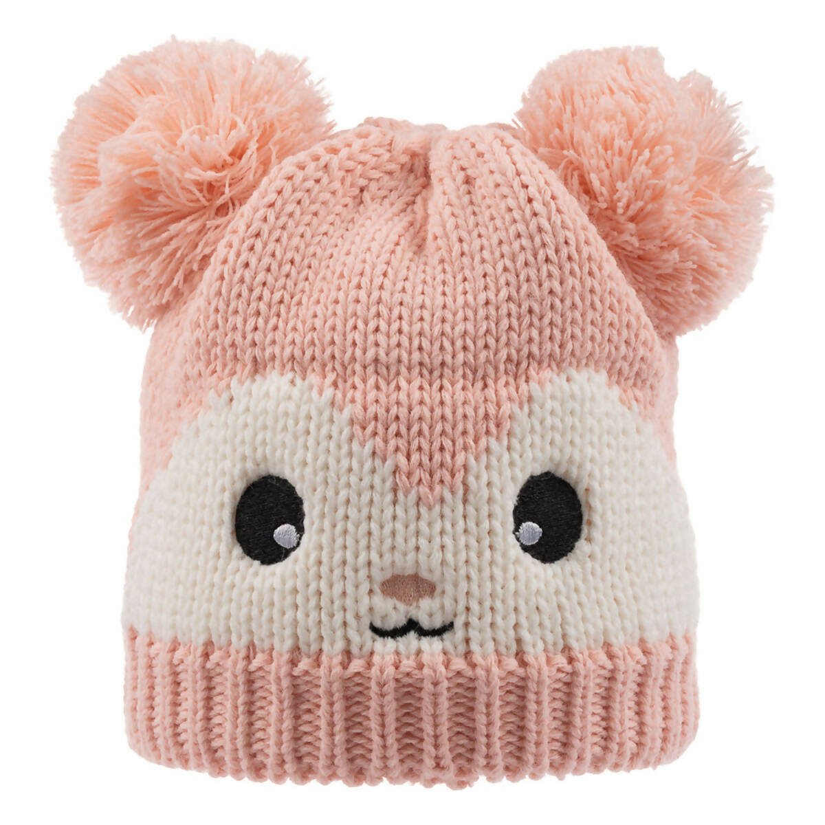 Knitted Winter Beanie Hat For Infants in Pinks and Peach - So Cute! - Wear Sierra