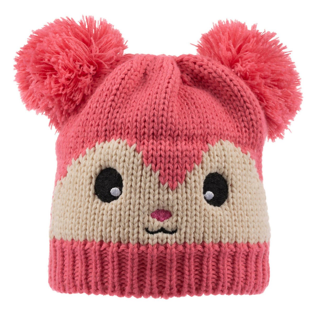 Knitted Winter Beanie Hat For Infants in Pinks and Peach - So Cute! - Wear Sierra