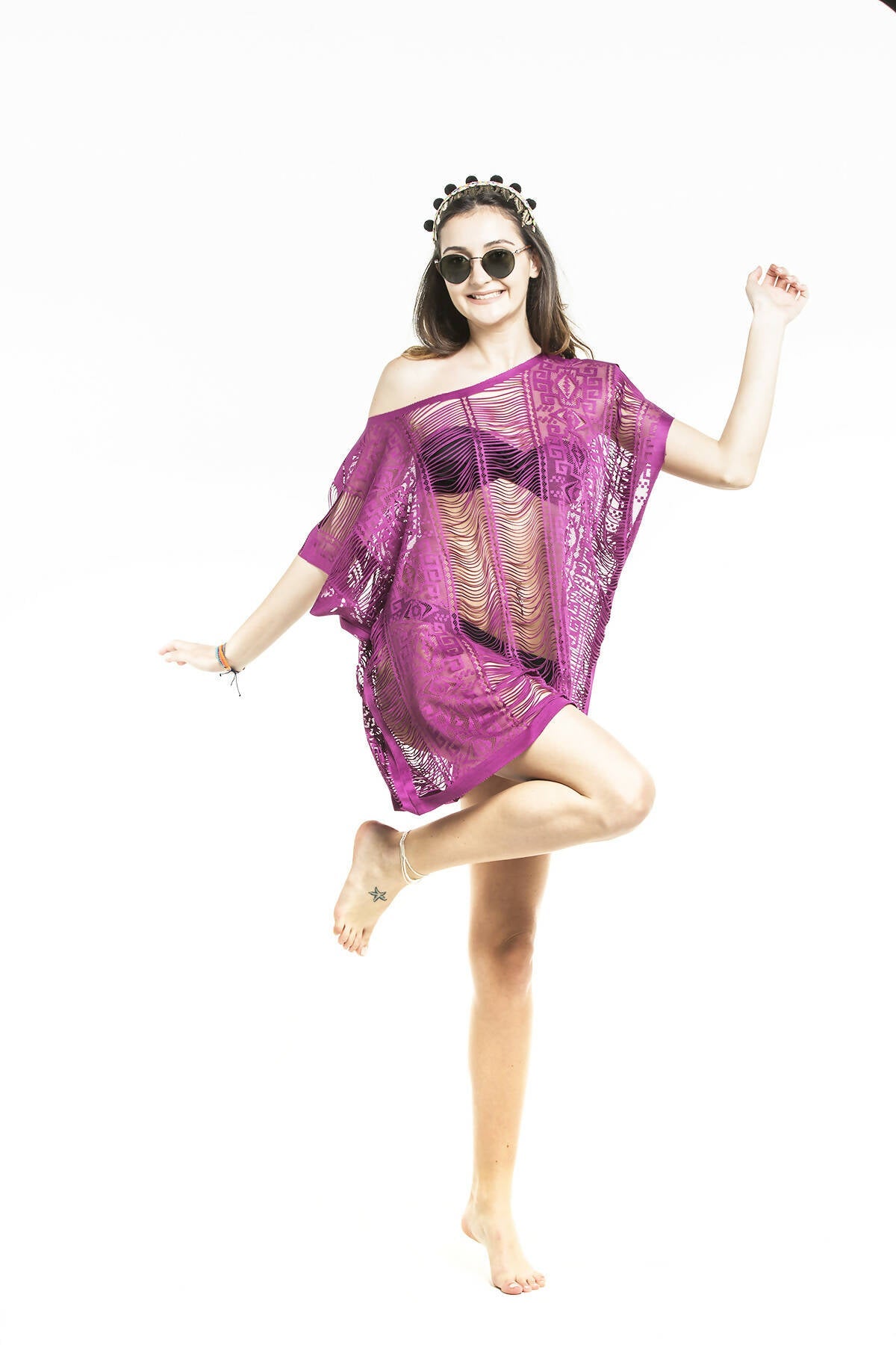 Ladies Beachwear - Pool Cover Up, Fun Summer Dress Swimsuit Coverups, Stylish, Lightweight, and Breathable Swimwear Accessories - Wear Sierra