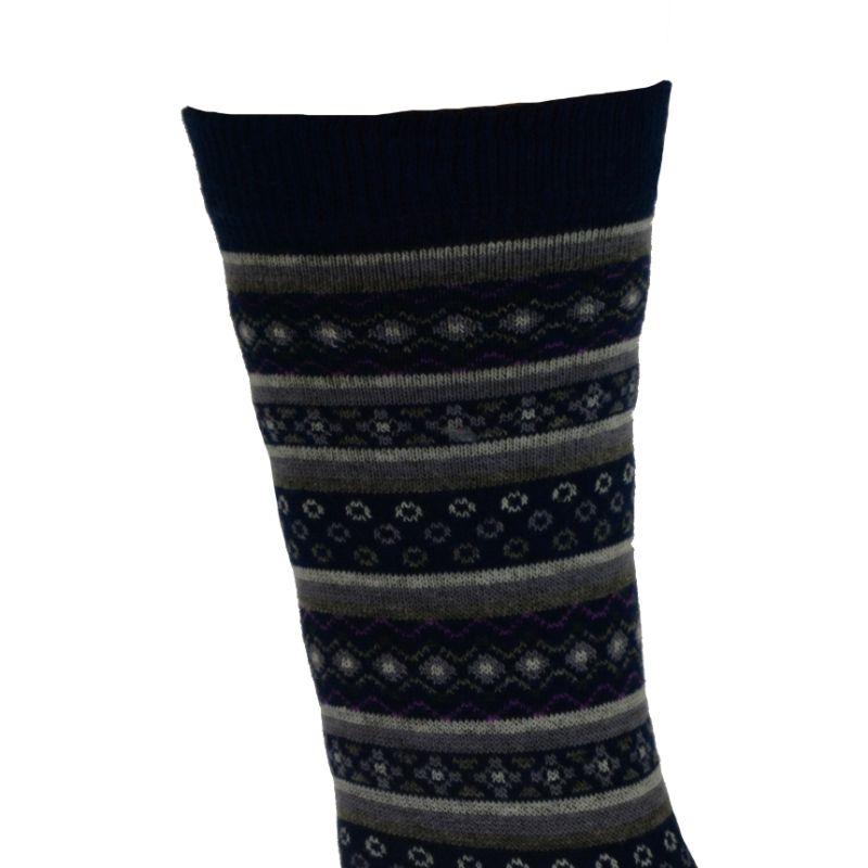 Ladies Cotton Crew Socks 2-Pair Packs with Mini Flower Design - Wear Sierra