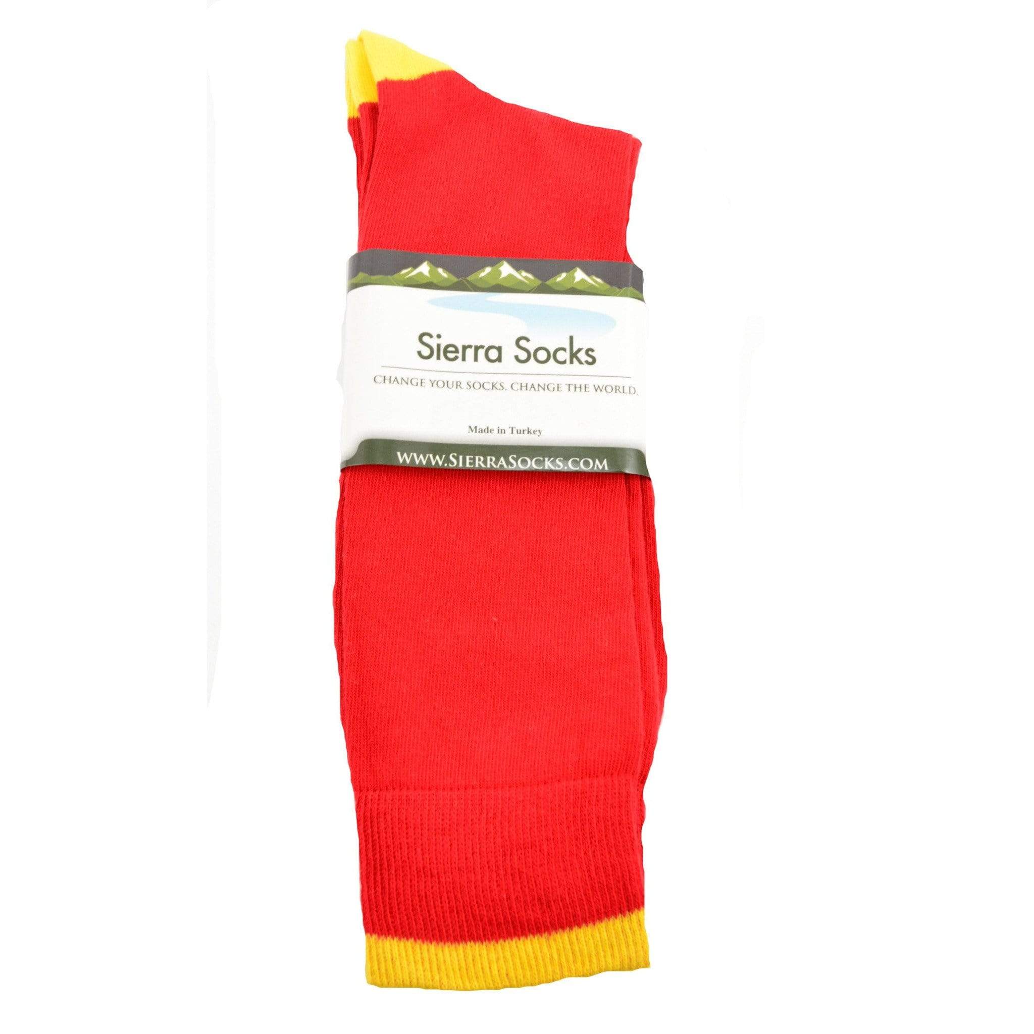 Men's Big & Tall Size Dressy Cotton Crew Socks - Wear Sierra