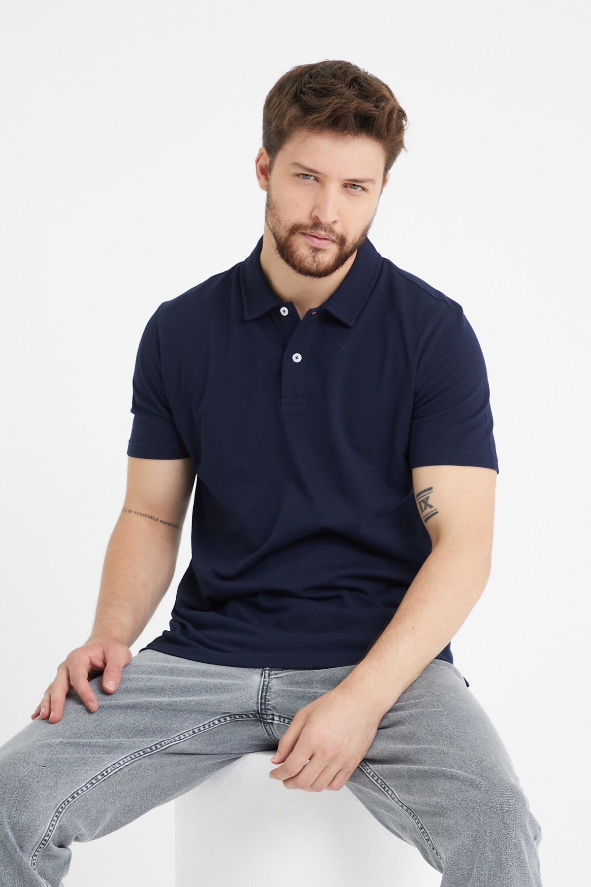 Men’s Classic Polo Shirts - 2 Button 100% Cotton Business Casual Shirt or Golf Shirt - Wear Sierra
