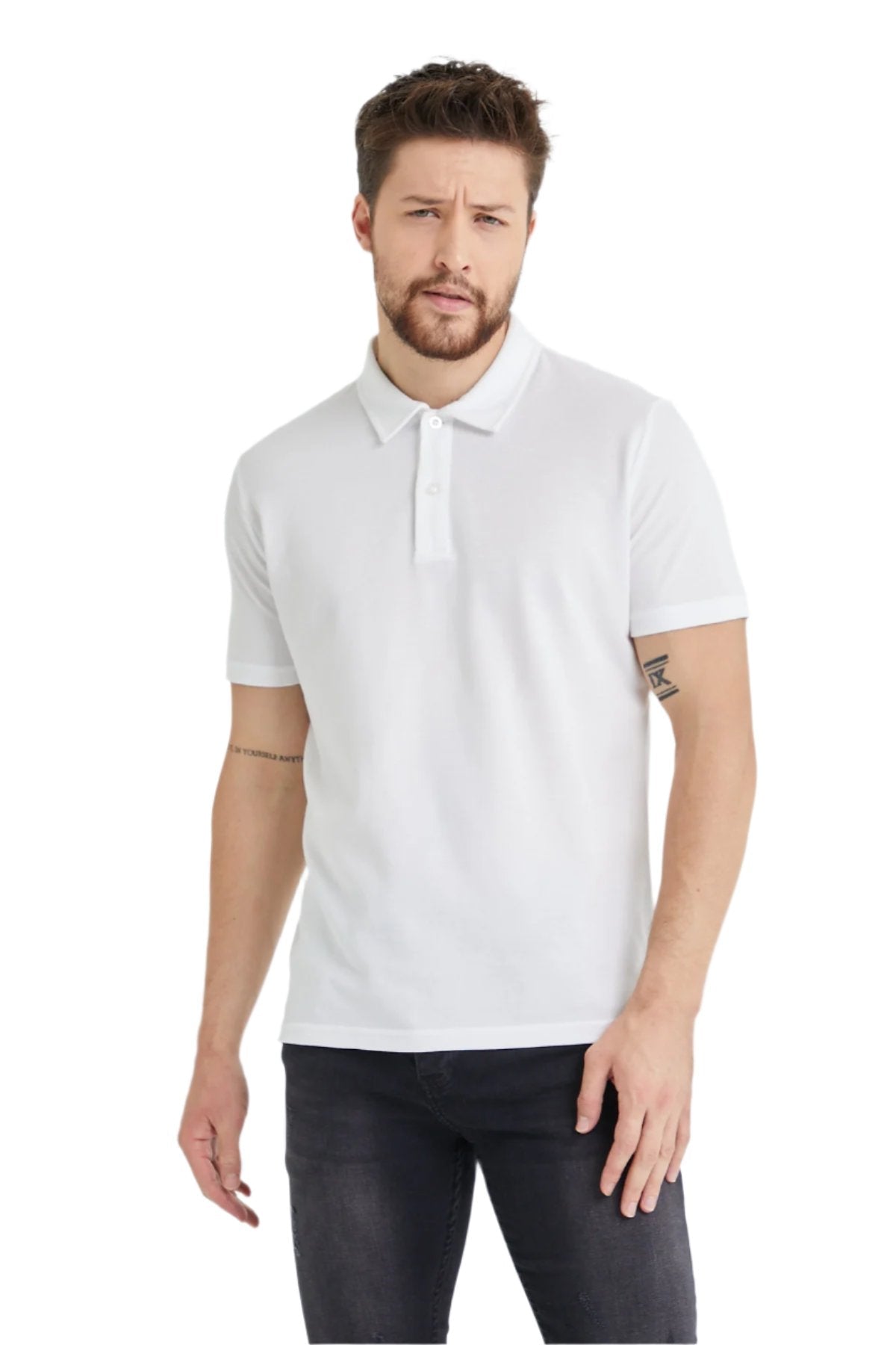 Men’s Classic Polo Shirts - 2 Button 100% Cotton Business Casual Shirt or Golf Shirt - Wear Sierra