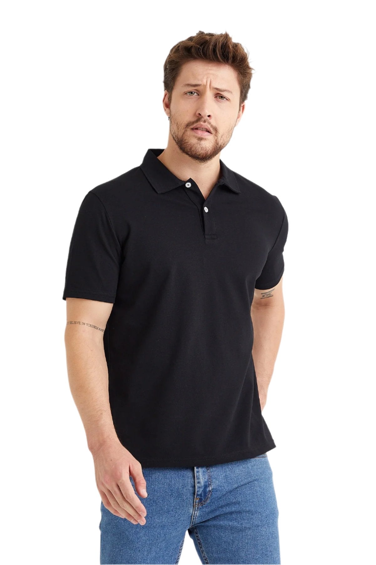 Men’s Classic Polo Shirts - 2 Button 100% Cotton Business Casual Shirt or Golf Shirt - Wear Sierra