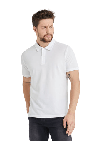 Men’s Classic Polo Shirts - 2 Button 100% Cotton Business Casual Shirt or Golf Shirt - Wear Sierra