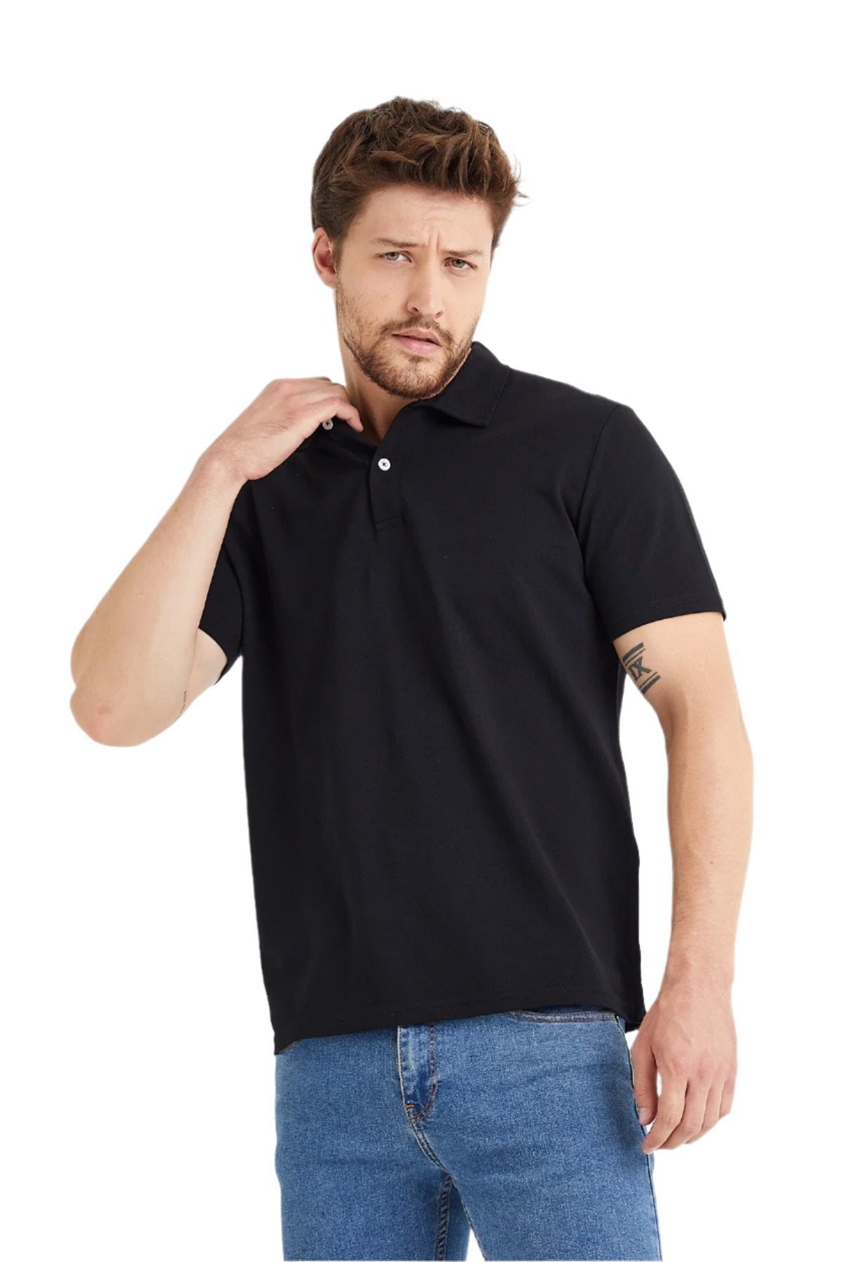Men’s Classic Polo Shirts - 2 Button 100% Cotton Business Casual Shirt or Golf Shirt - Wear Sierra