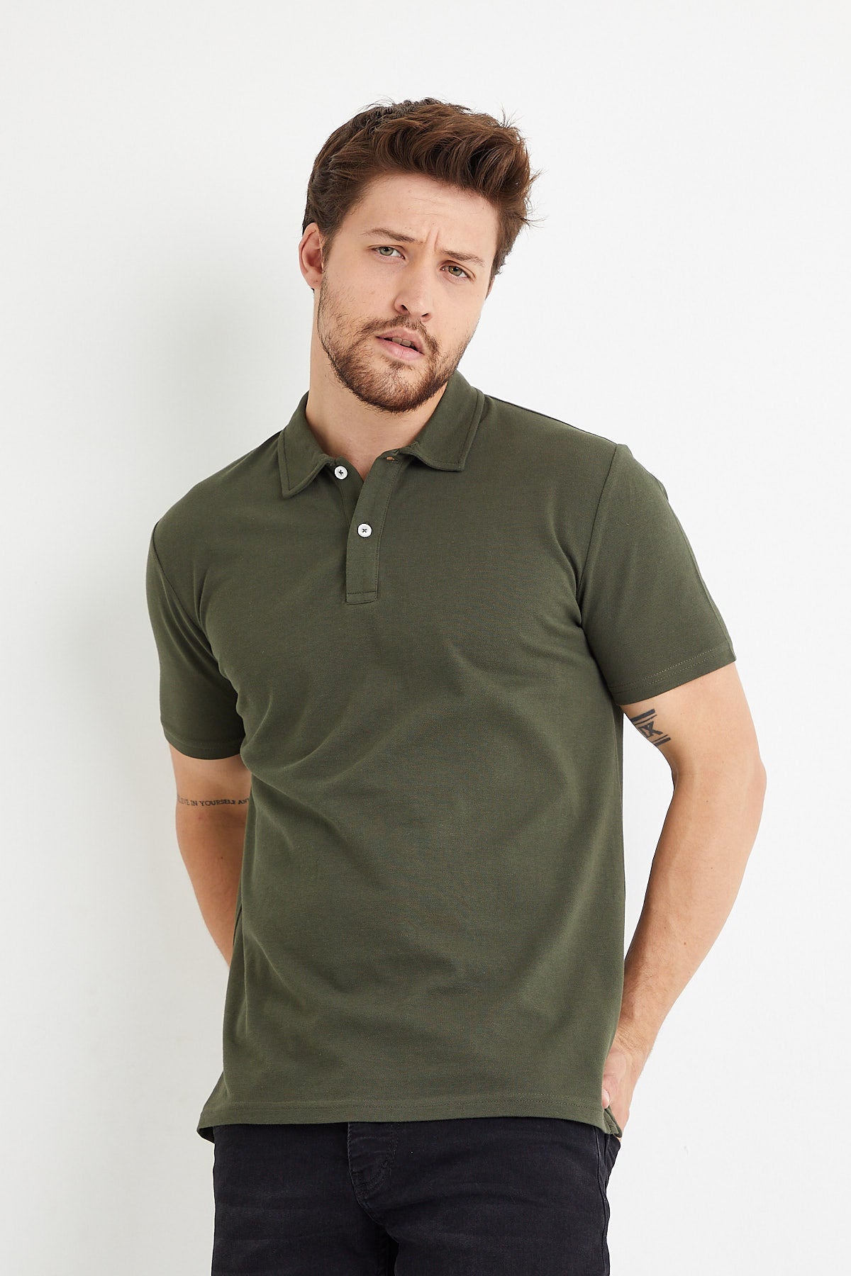 Men’s Classic Polo Shirts - 2 Button 100% Cotton Business Casual Shirt or Golf Shirt - Wear Sierra
