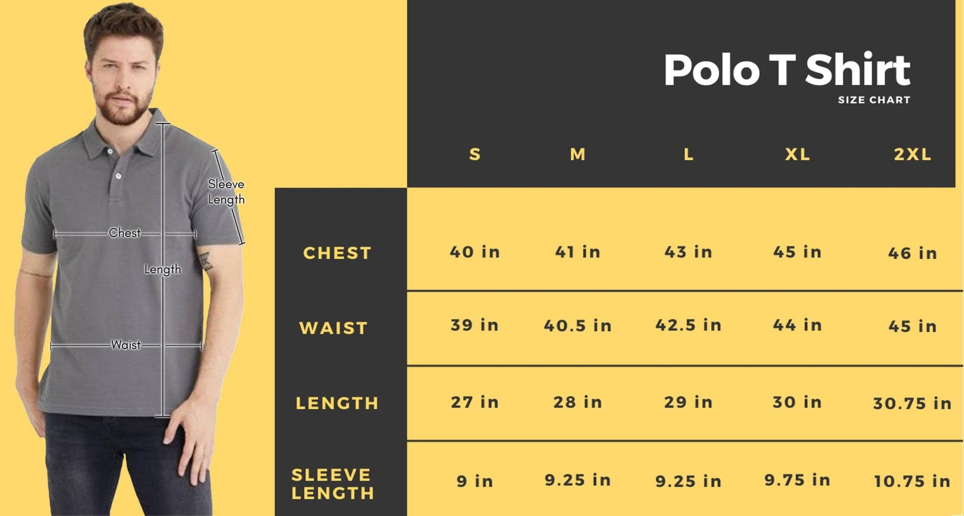 Men’s Classic Polo Shirts - 2 Button 100% Cotton Business Casual Shirt or Golf Shirt - Wear Sierra